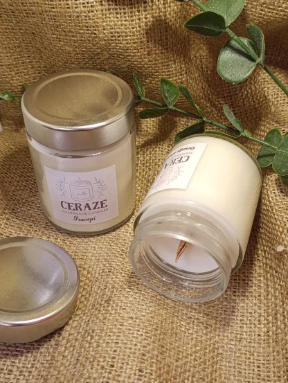Aρωματικό Κερί σε jam jar με ασημί καπάκι - Image 4
