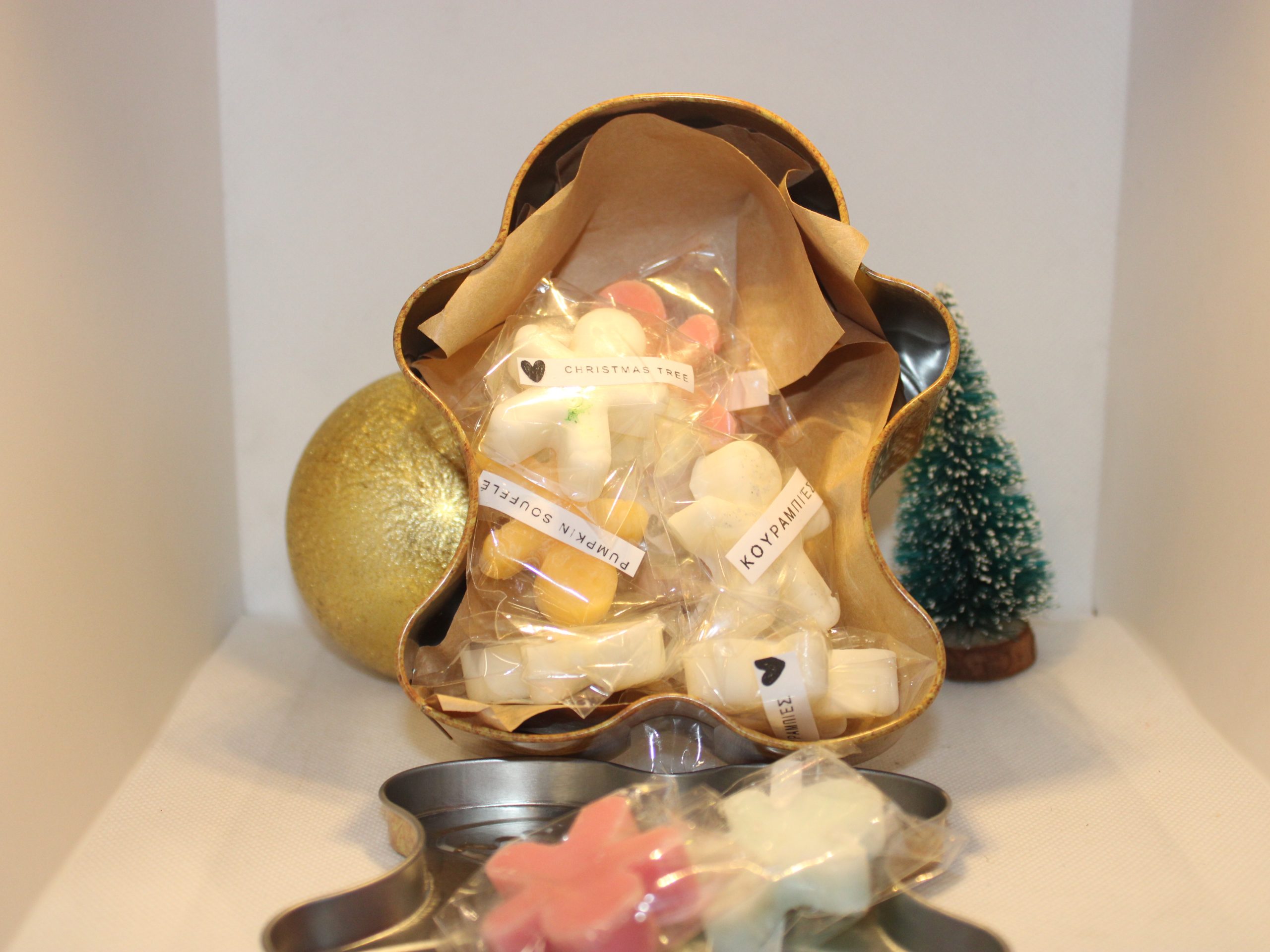 10 Wax melts Gingerbread man cookies με κουτί - Image 4