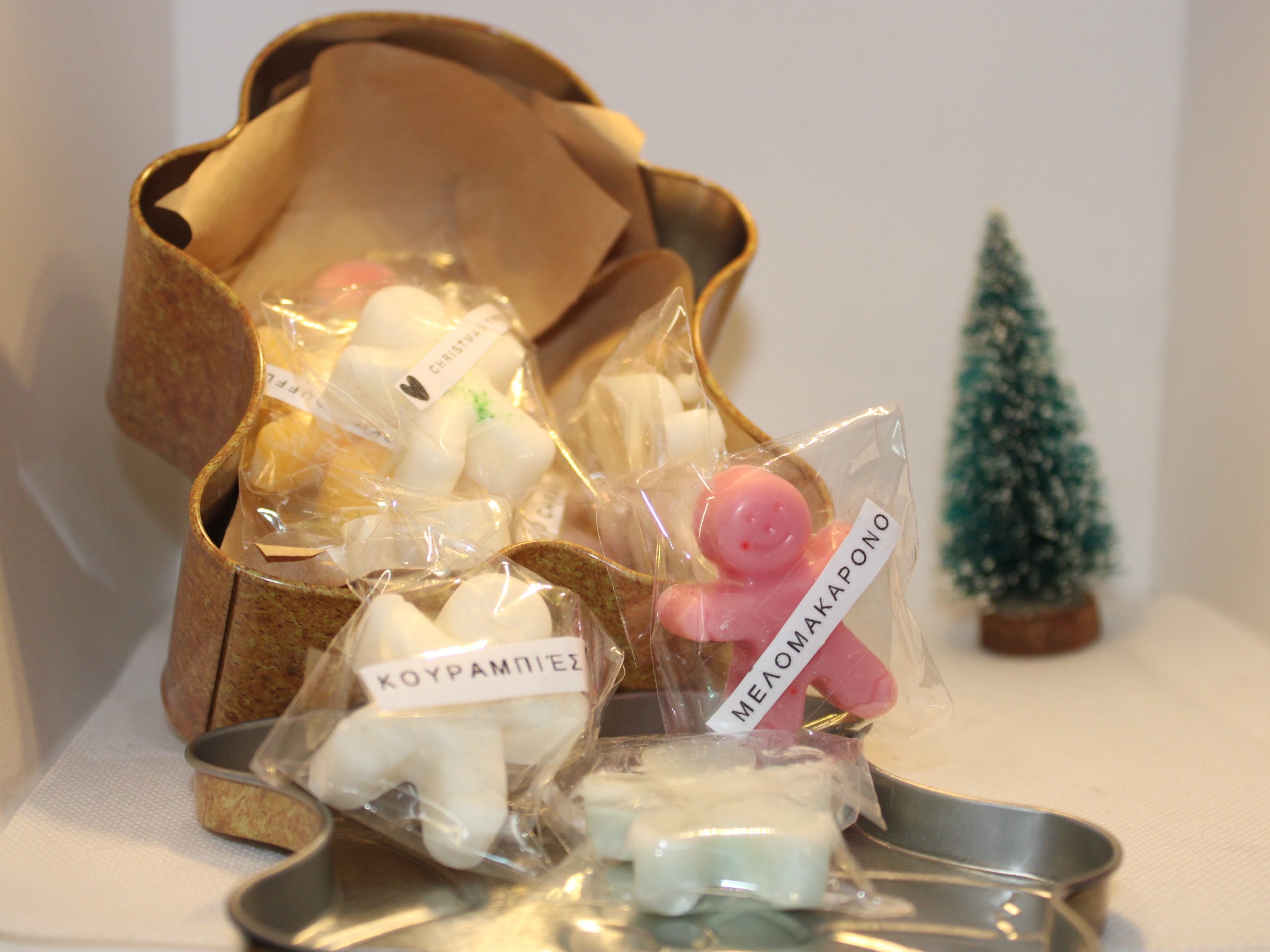 10 Wax melts Gingerbread man cookies με κουτί - Image 8