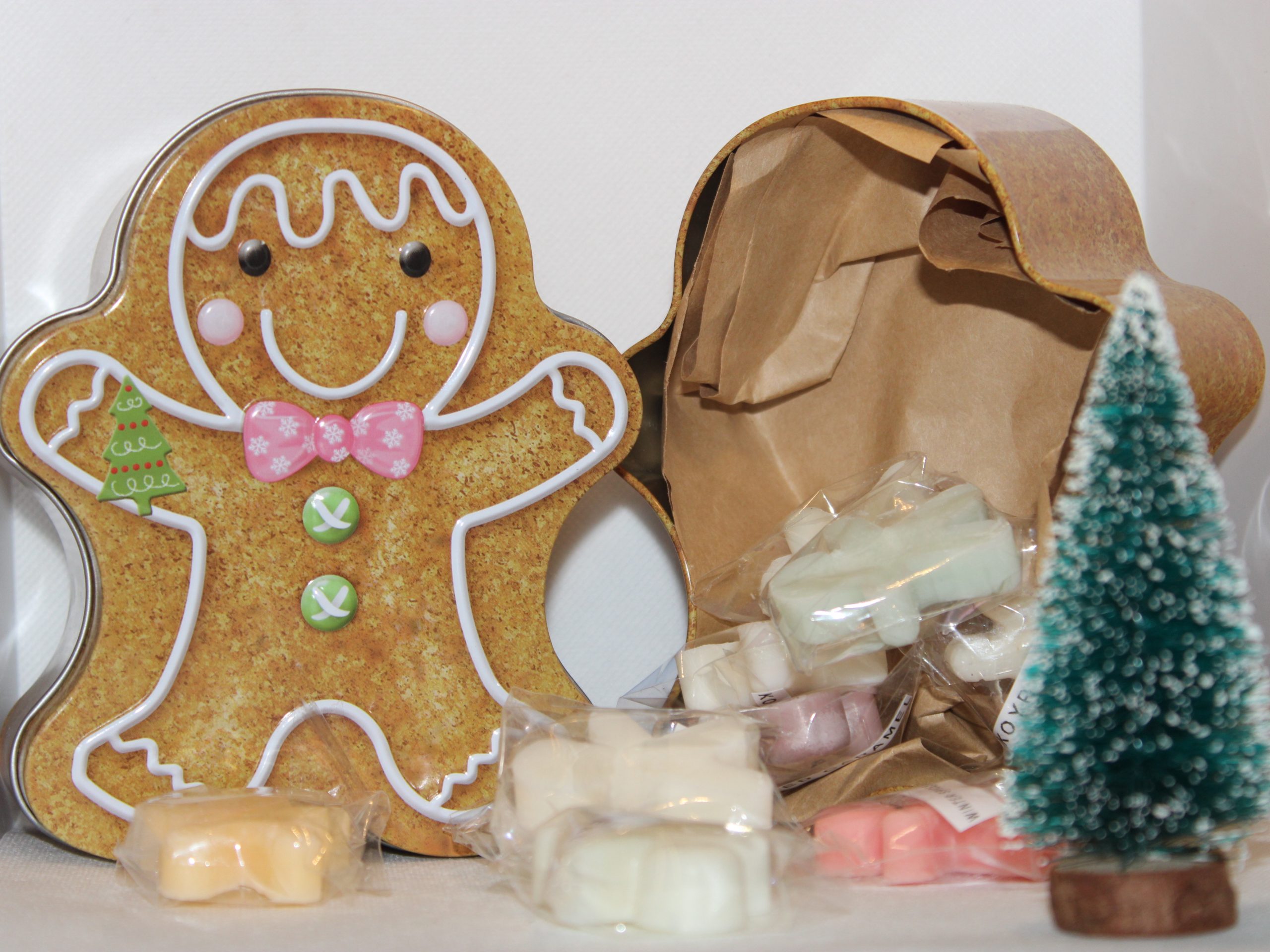10 Wax melts Gingerbread man cookies με κουτί