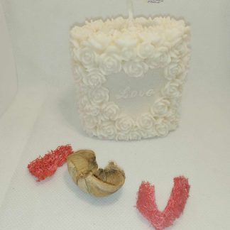 Love rose's candle