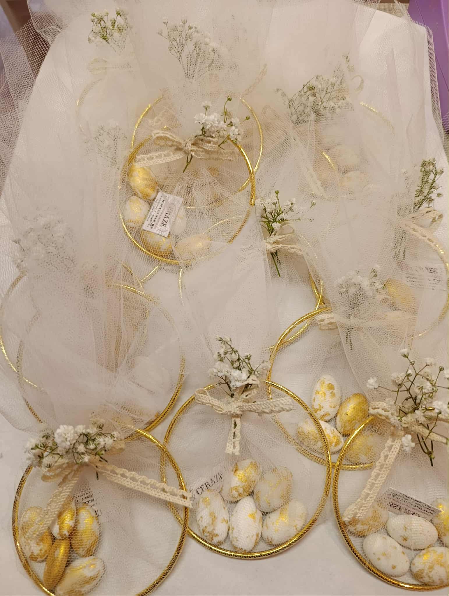 Μπομπονιέρα με χρυσό κρικάκι - Image 4