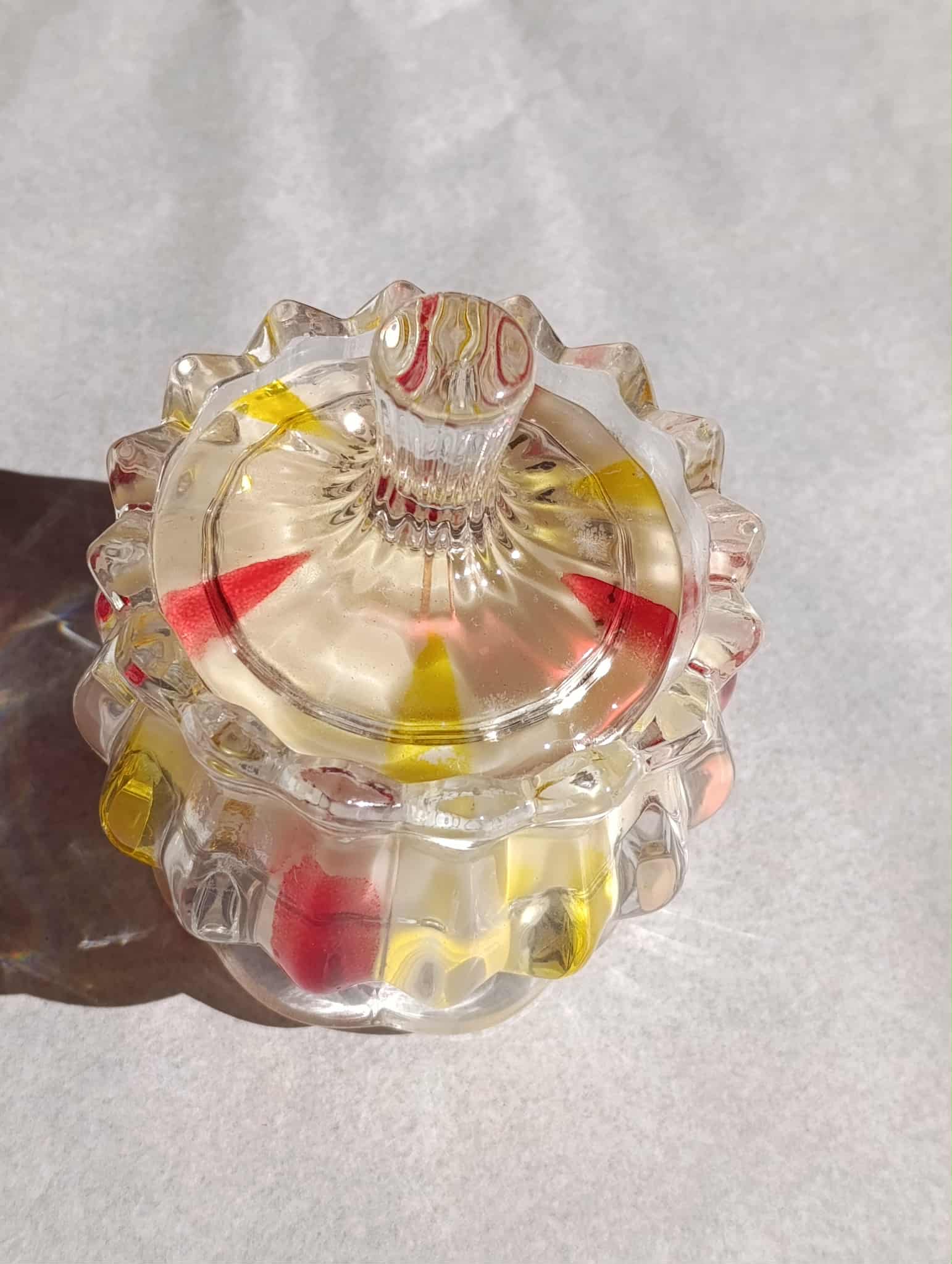 Κερί σε φοντανιέρα γυάλινη